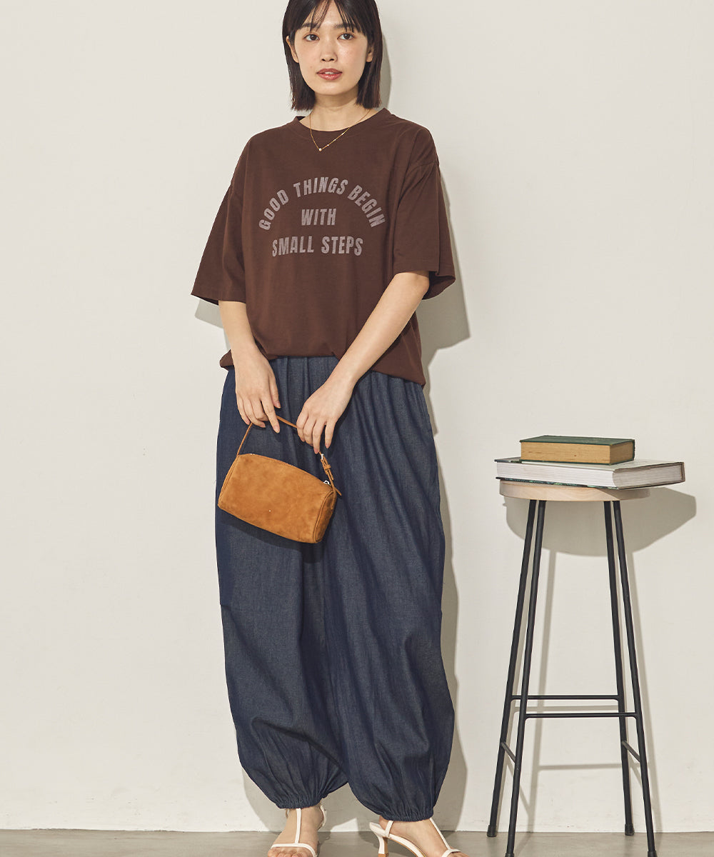 バイオポリウォッシュプリントTシャツ[21087-6126]