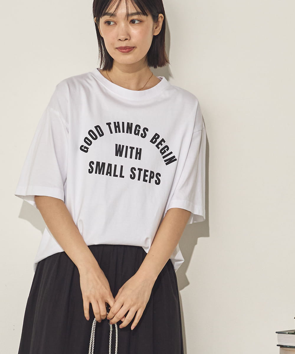 バイオポリウォッシュプリントTシャツ[21087-6126]