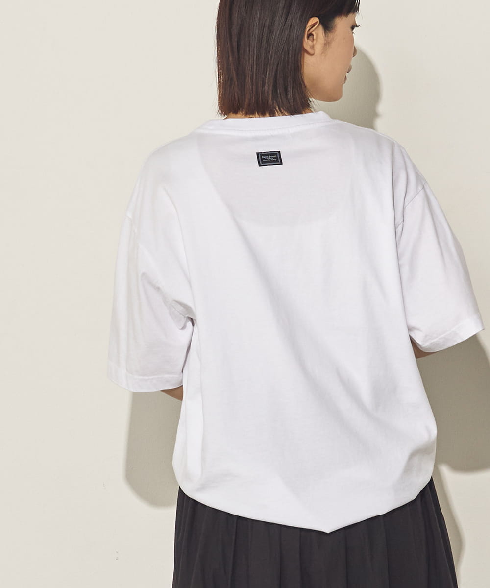 バイオポリウォッシュプリントTシャツ[21087-6126]
