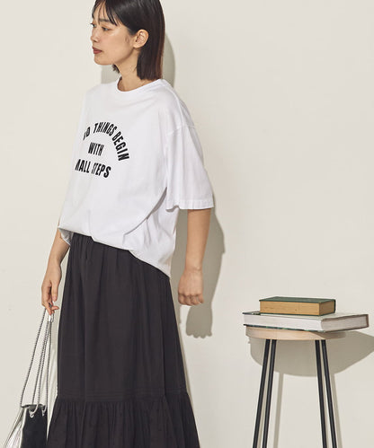 バイオポリウォッシュプリントTシャツ[21087-6126]