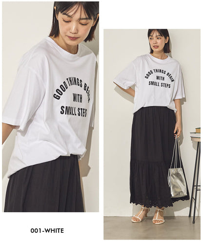 バイオポリウォッシュプリントTシャツ[21087-6126]