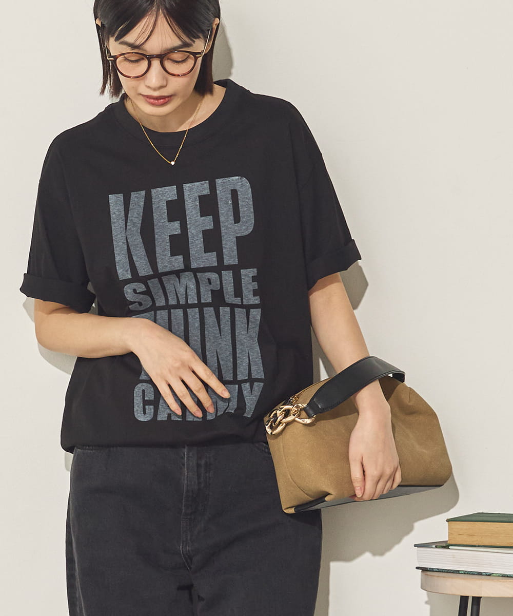 バイオポリウォッシュプリントTシャツ[21087-6126]