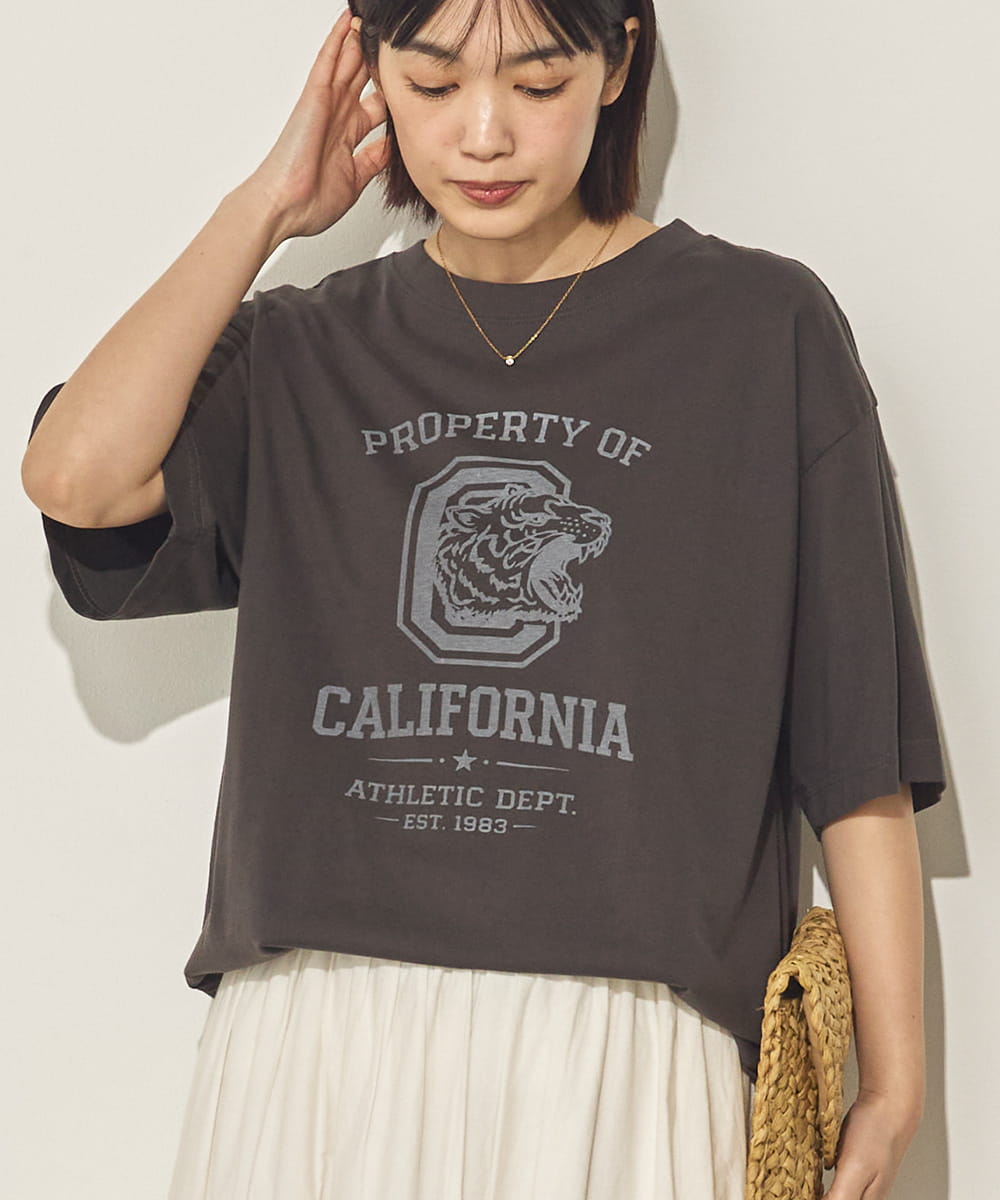 バイオポリウォッシュプリントTシャツ[21087-6126]