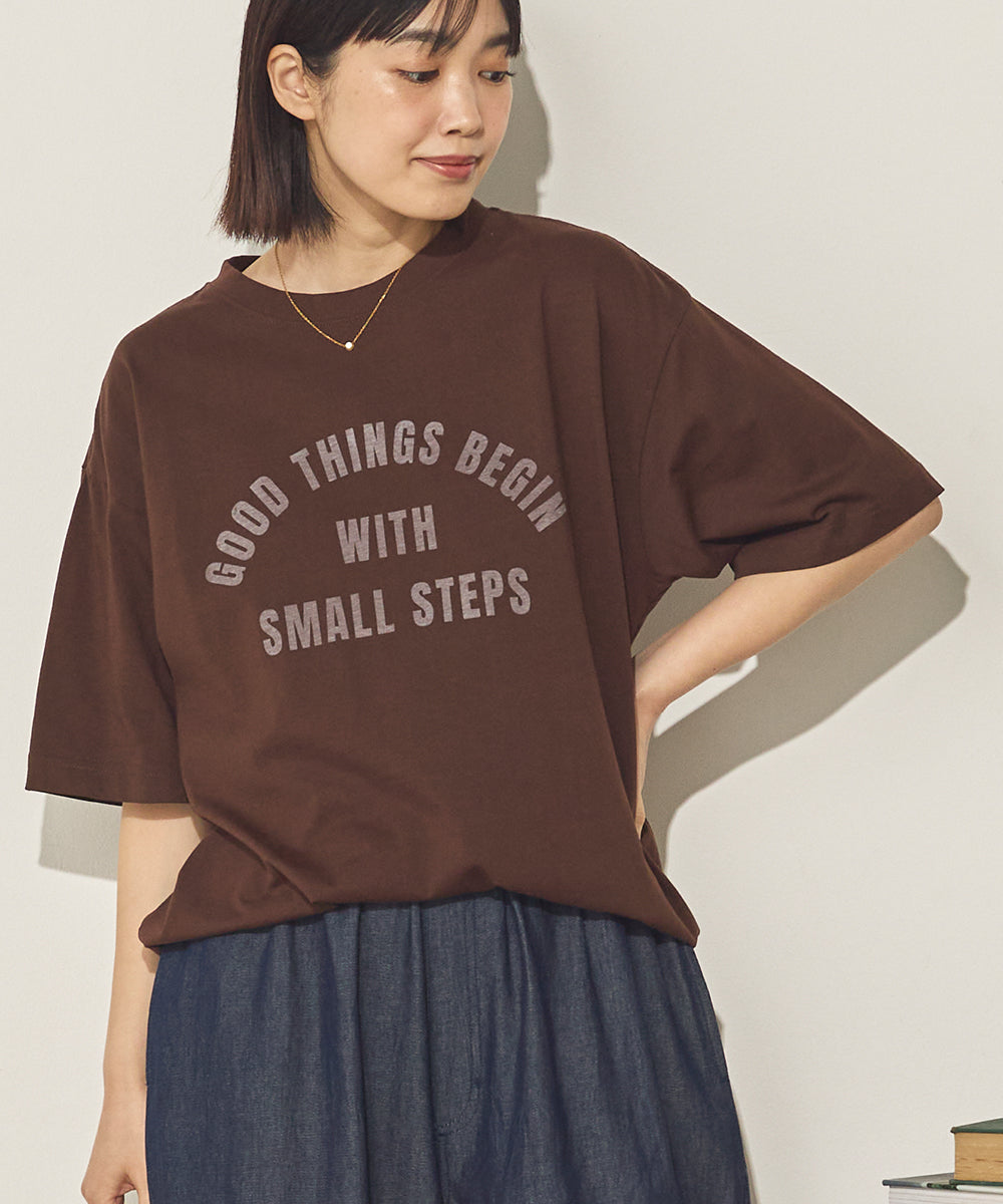 バイオポリウォッシュプリントTシャツ[21087-6126]