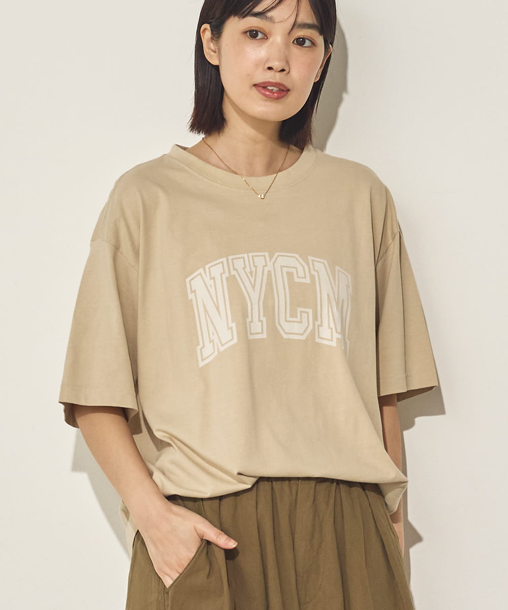 バイオポリウォッシュプリントTシャツ[21087-6126]