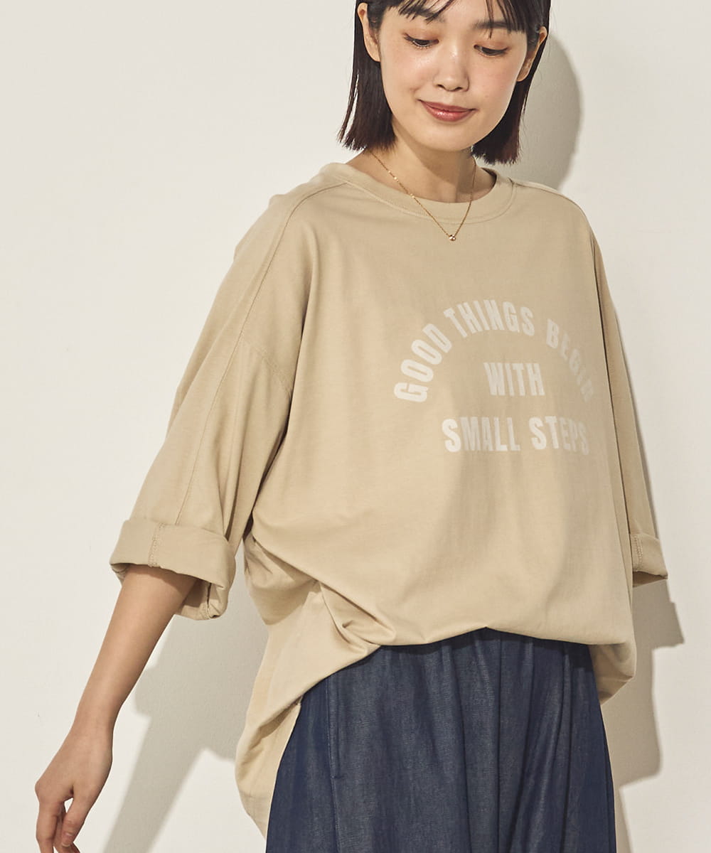 バイオポリウォッシュラグランハーフスリーブTシャツ[21088-6126]