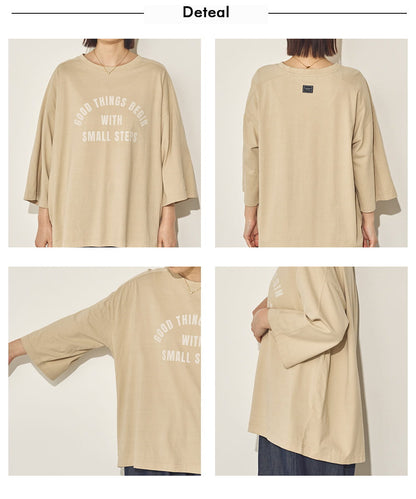 バイオポリウォッシュラグランハーフスリーブTシャツ[21088-6126]