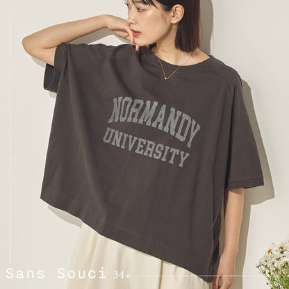 バイオポリウォッシュビッグラグランロゴTシャツ[21089-6126]