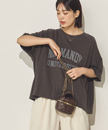 バイオポリウォッシュビッグラグランロゴTシャツ[21089-6126]