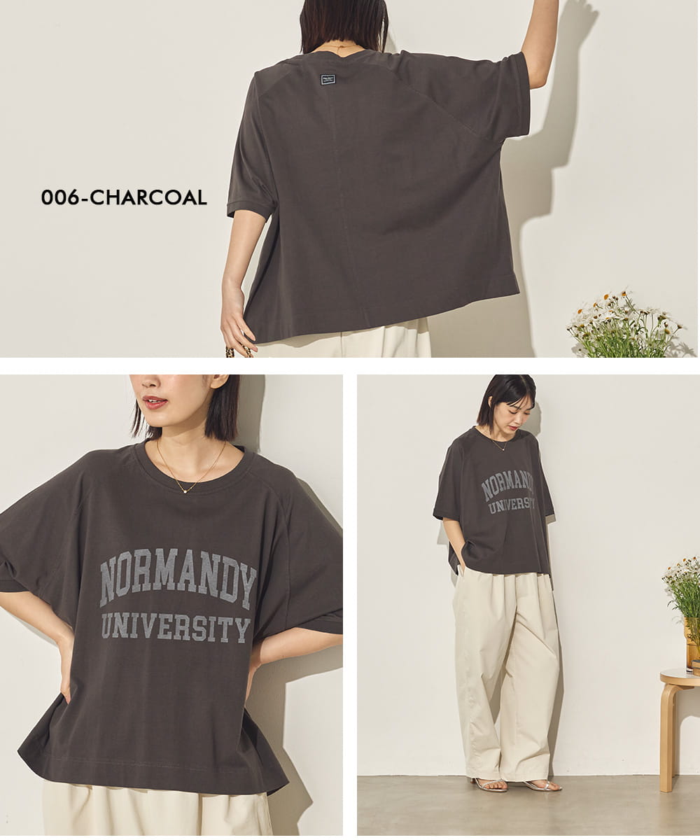 バイオポリウォッシュビッグラグランロゴTシャツ[21089-6126]