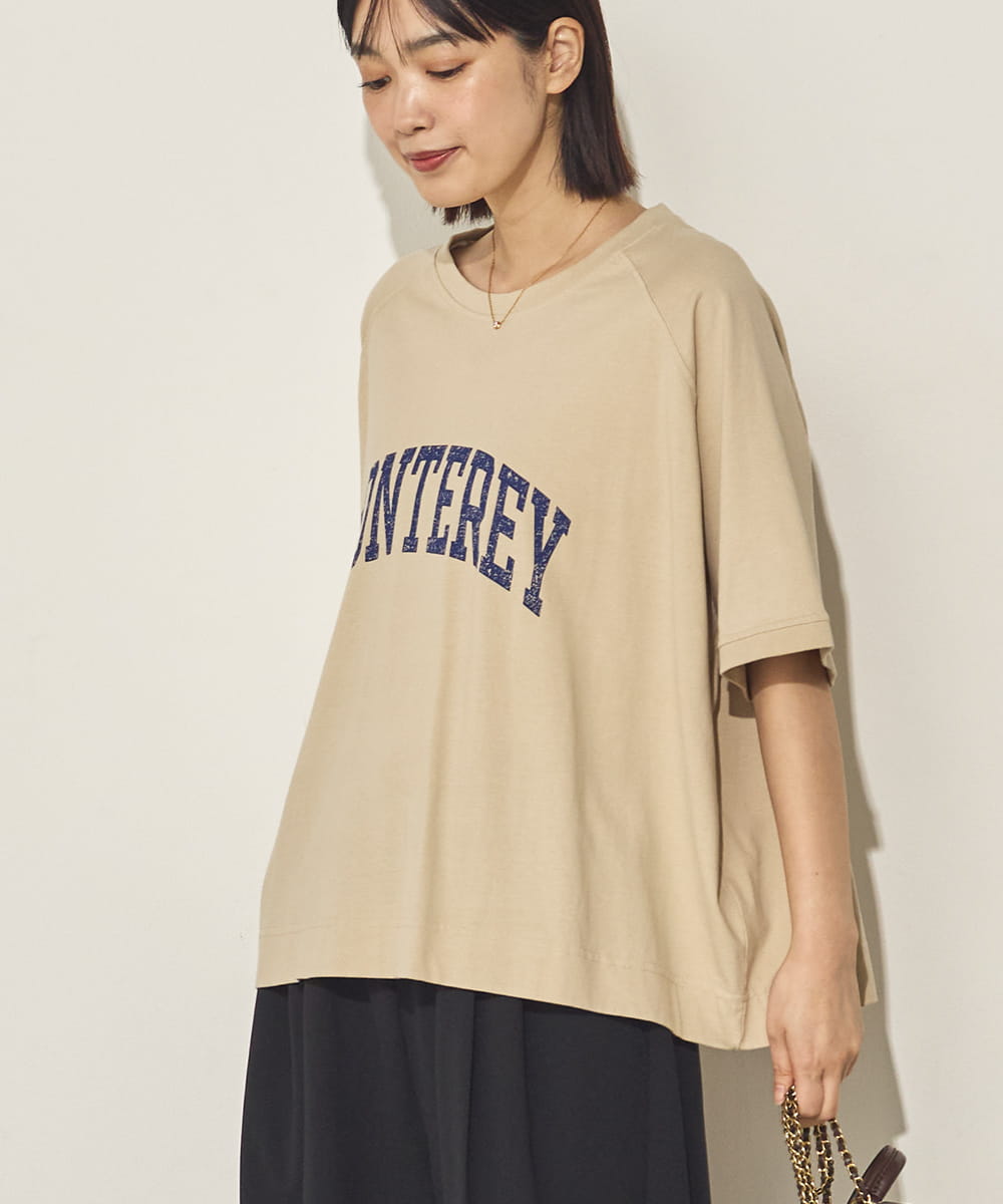 バイオポリウォッシュビッグラグランロゴTシャツ[21089-6126]