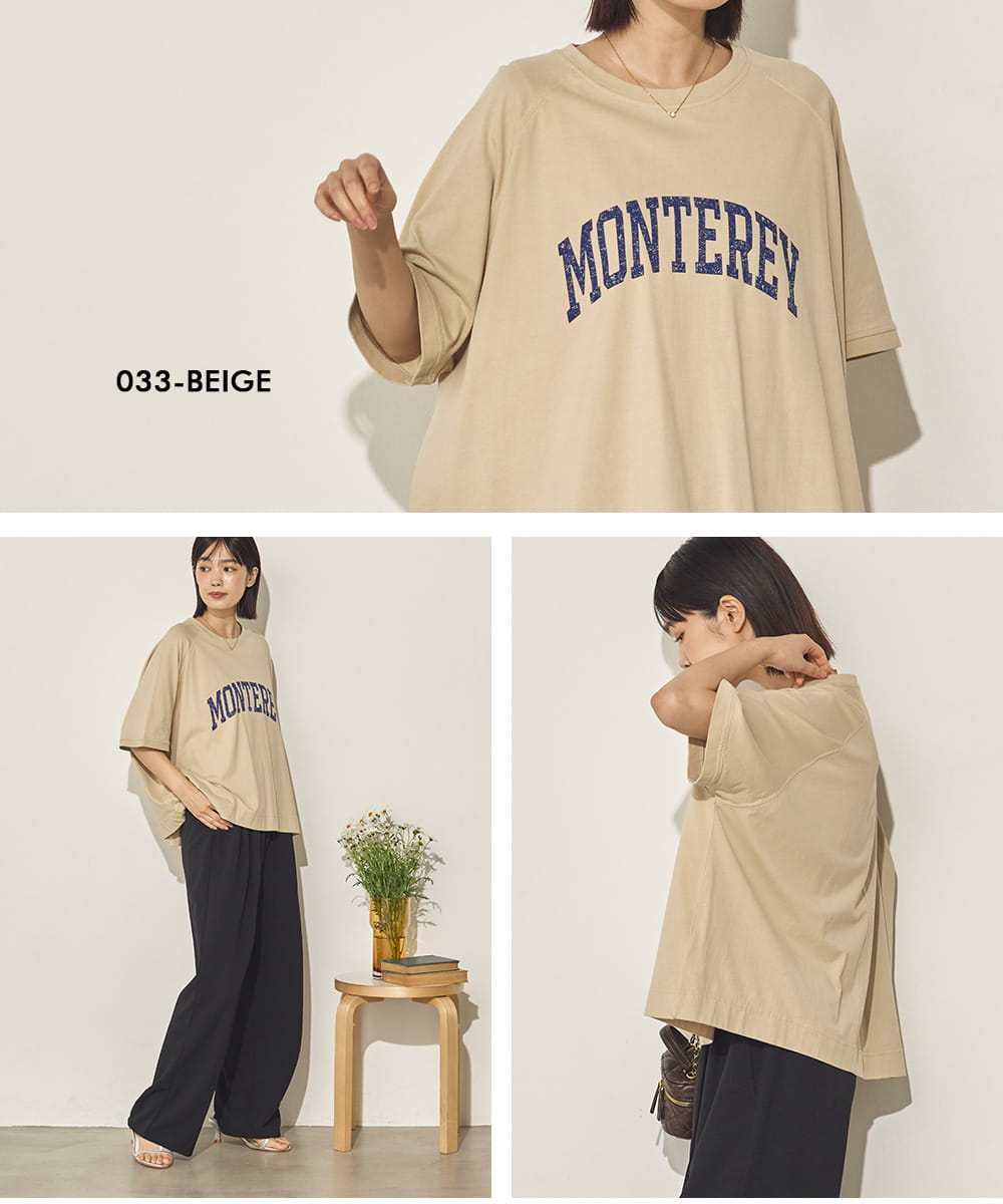 バイオポリウォッシュビッグラグランロゴTシャツ[21089-6126]