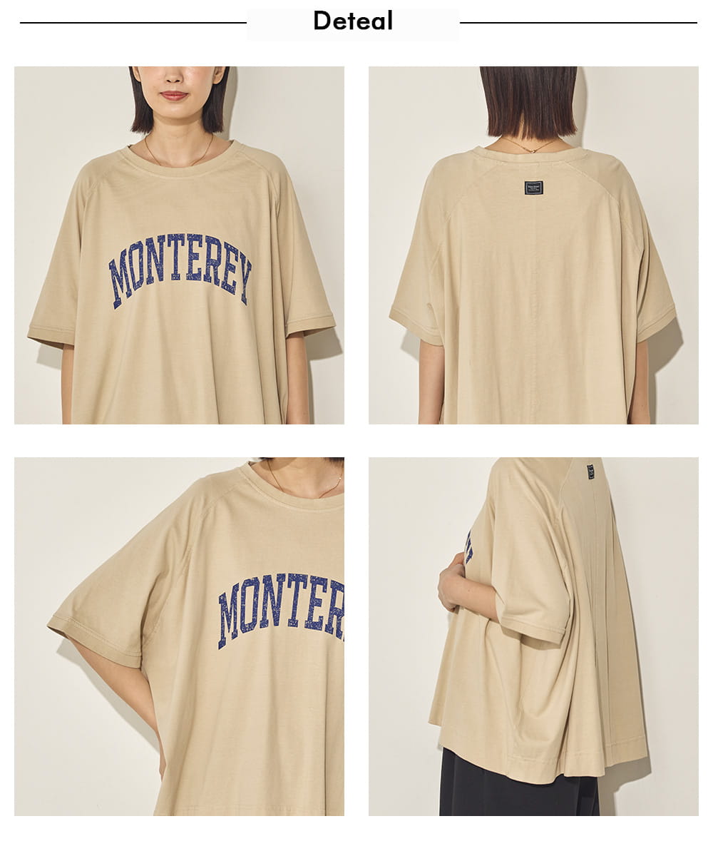 バイオポリウォッシュビッグラグランロゴTシャツ[21089-6126]