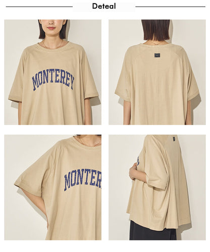 バイオポリウォッシュビッグラグランロゴTシャツ[21089-6126]