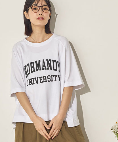 バイオポリウォッシュビッグラグランロゴTシャツ[21089-6126]