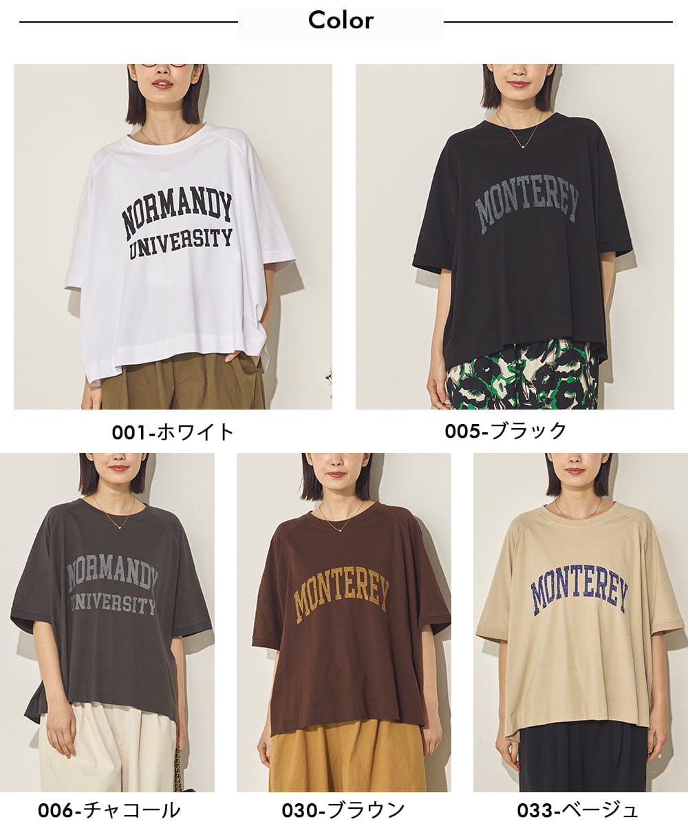 バイオポリウォッシュビッグラグランロゴTシャツ[21089-6126]