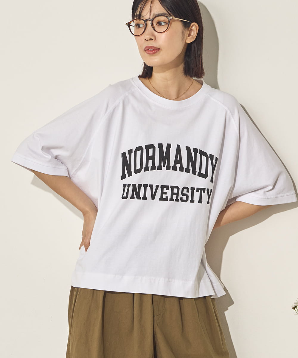 バイオポリウォッシュビッグラグランロゴTシャツ[21089-6126]