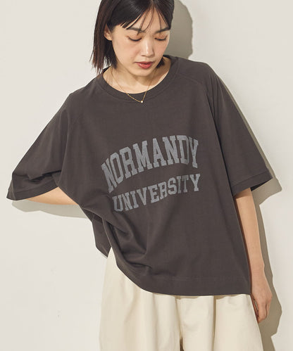 バイオポリウォッシュビッグラグランロゴTシャツ[21089-6126]