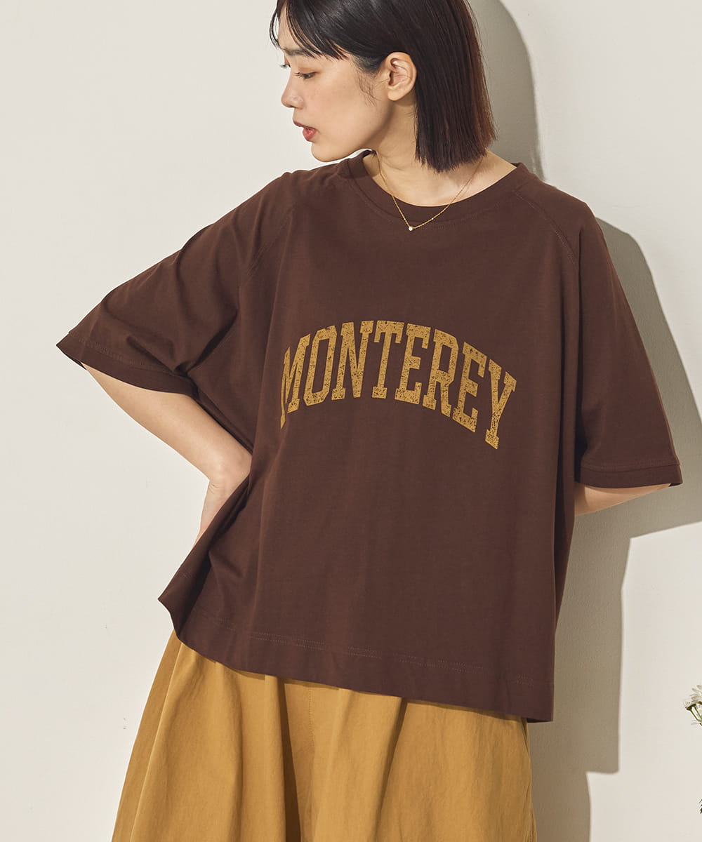 バイオポリウォッシュビッグラグランロゴTシャツ[21089-6126]
