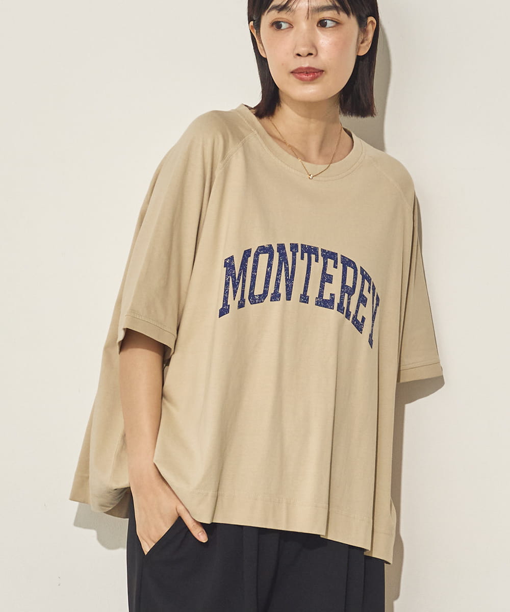 バイオポリウォッシュビッグラグランロゴTシャツ[21089-6126]