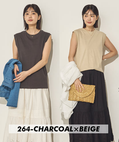 ノースリーブTシャツ2枚組セット[21097-6126]