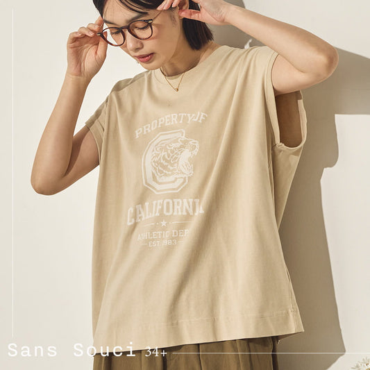 バイオポリウォッシュノースリーブTシャツ[21098-6126]