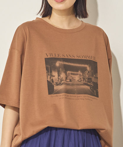 汗染み防止フォトプリントTシャツ[21173-6136]