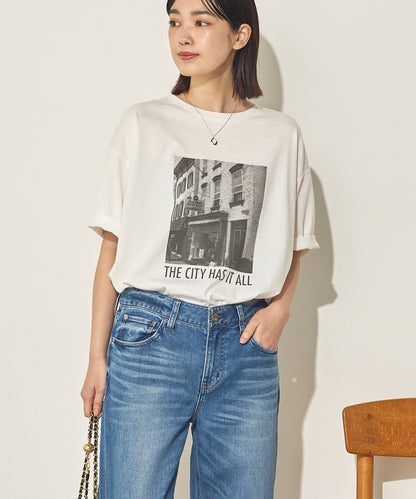 汗染み防止フォトプリントTシャツ[21173-6136]