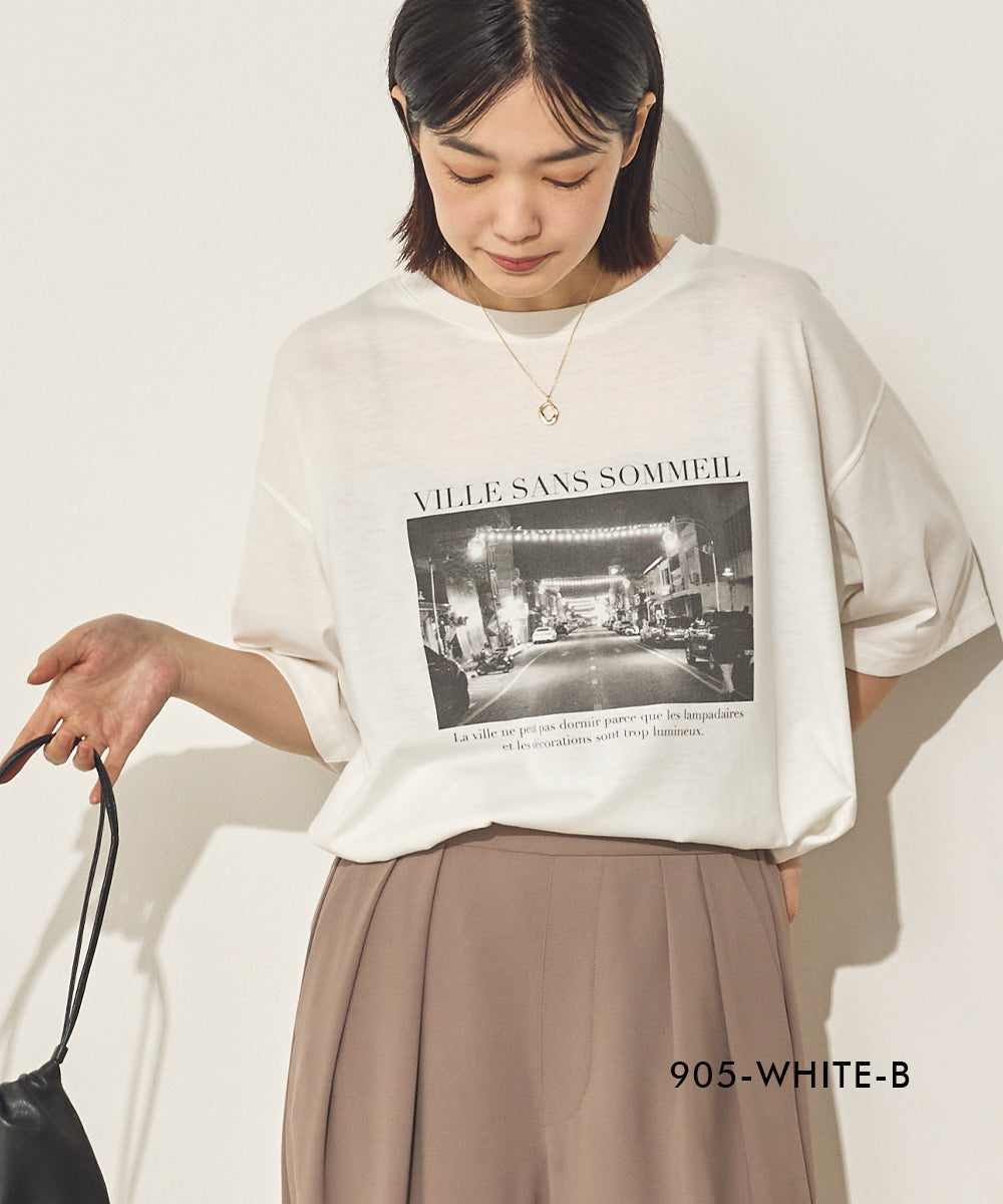 汗染み防止フォトプリントTシャツ[21173-6136]