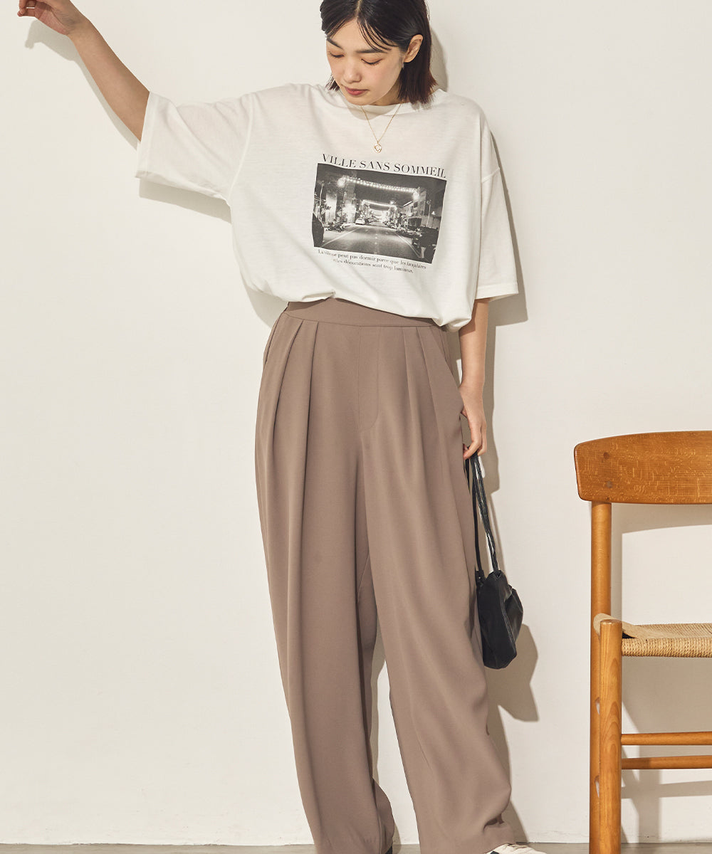汗染み防止フォトプリントTシャツ[21173-6136]