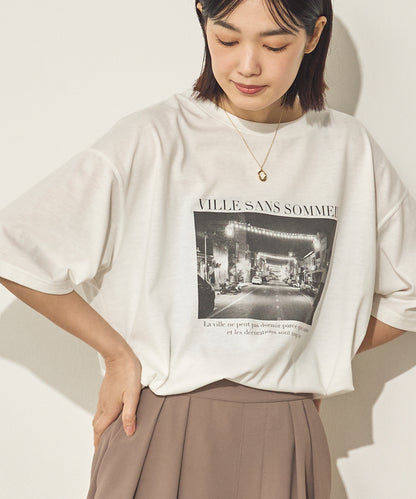 汗染み防止フォトプリントTシャツ[21173-6136]