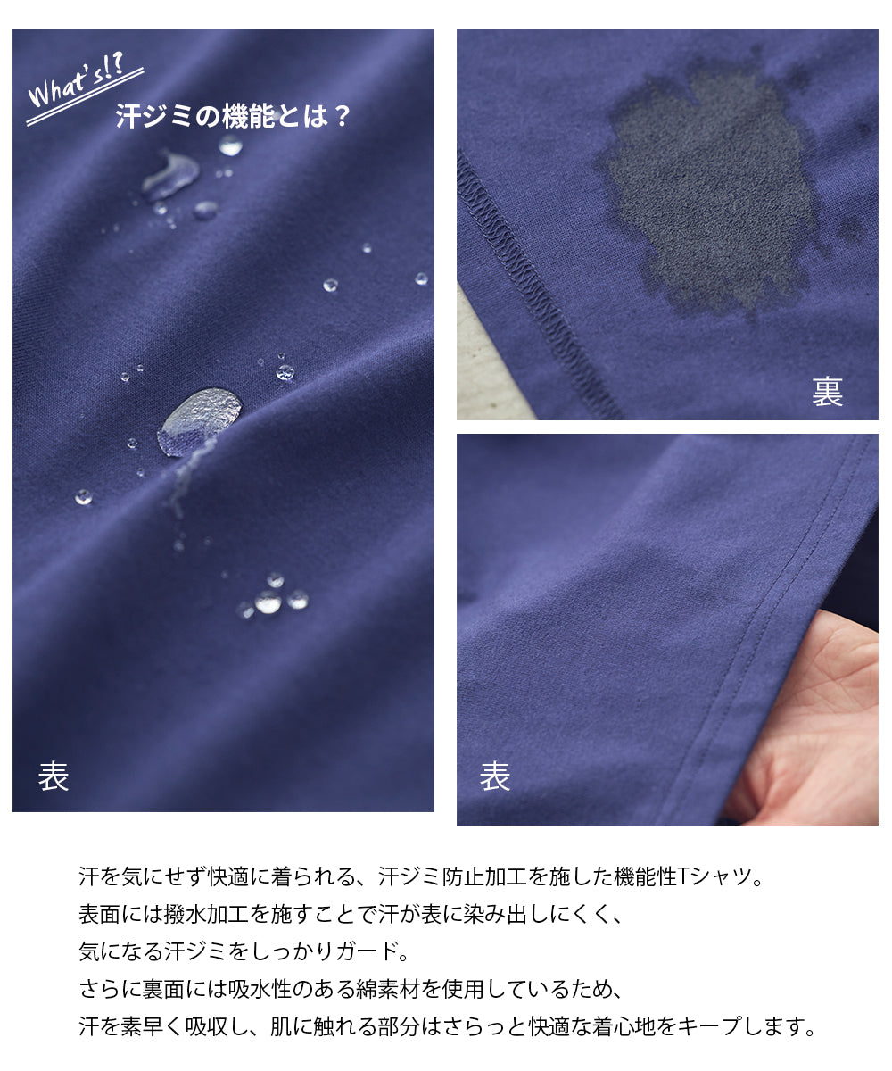 汗染み防止フォトプリントTシャツ[21173-6136]