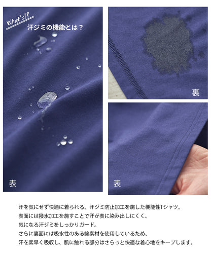 汗染み防止フォトプリントTシャツ[21173-6136]