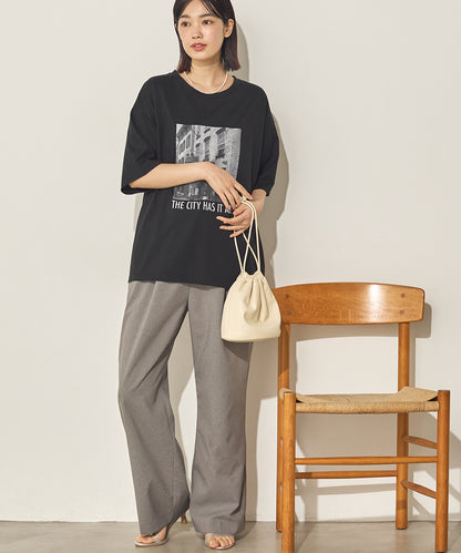 汗染み防止フォトプリントTシャツ[21173-6136]
