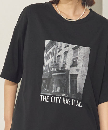 汗染み防止フォトプリントTシャツ[21173-6136]