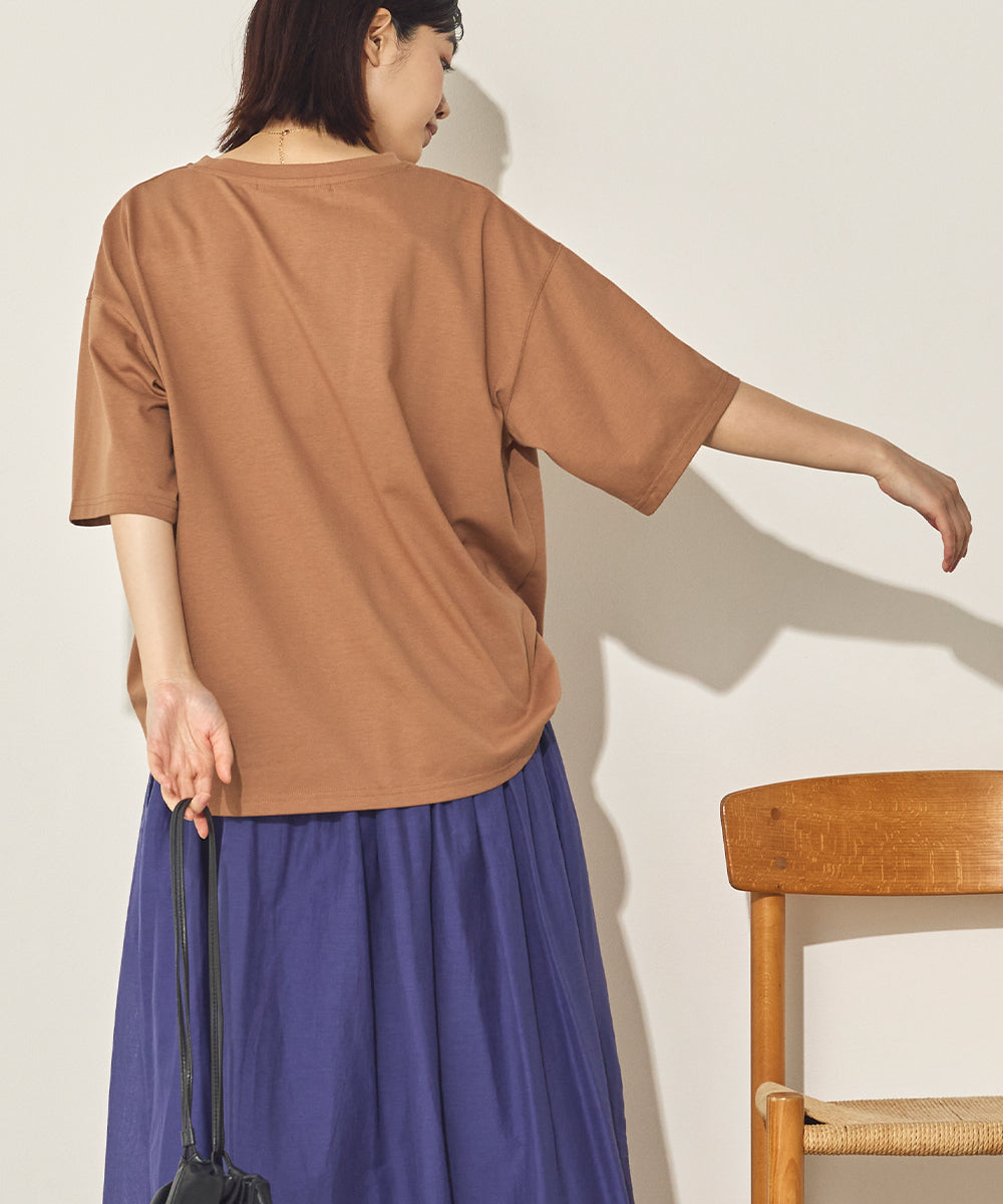 汗染み防止フォトプリントTシャツ[21173-6136]