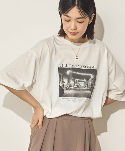 汗染み防止フォトプリントTシャツ[21173-6136]
