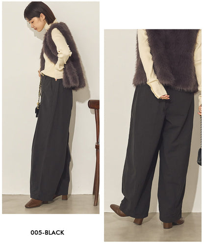 ダンプ＆デニムフロントタックカーブパンツ[31209-1126]