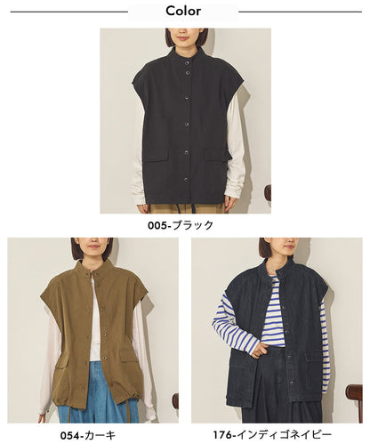 ダンプ＆デニムスタンドネックベスト[31212-9126]