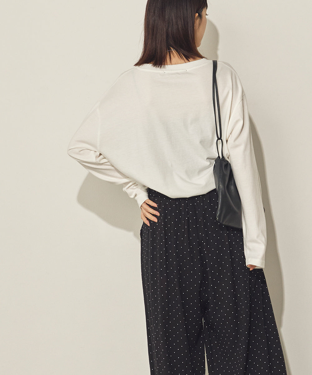 コットンフォトプリント長袖Tシャツ[31226-6136]