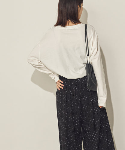 コットンフォトプリント長袖Tシャツ[31226-6136]