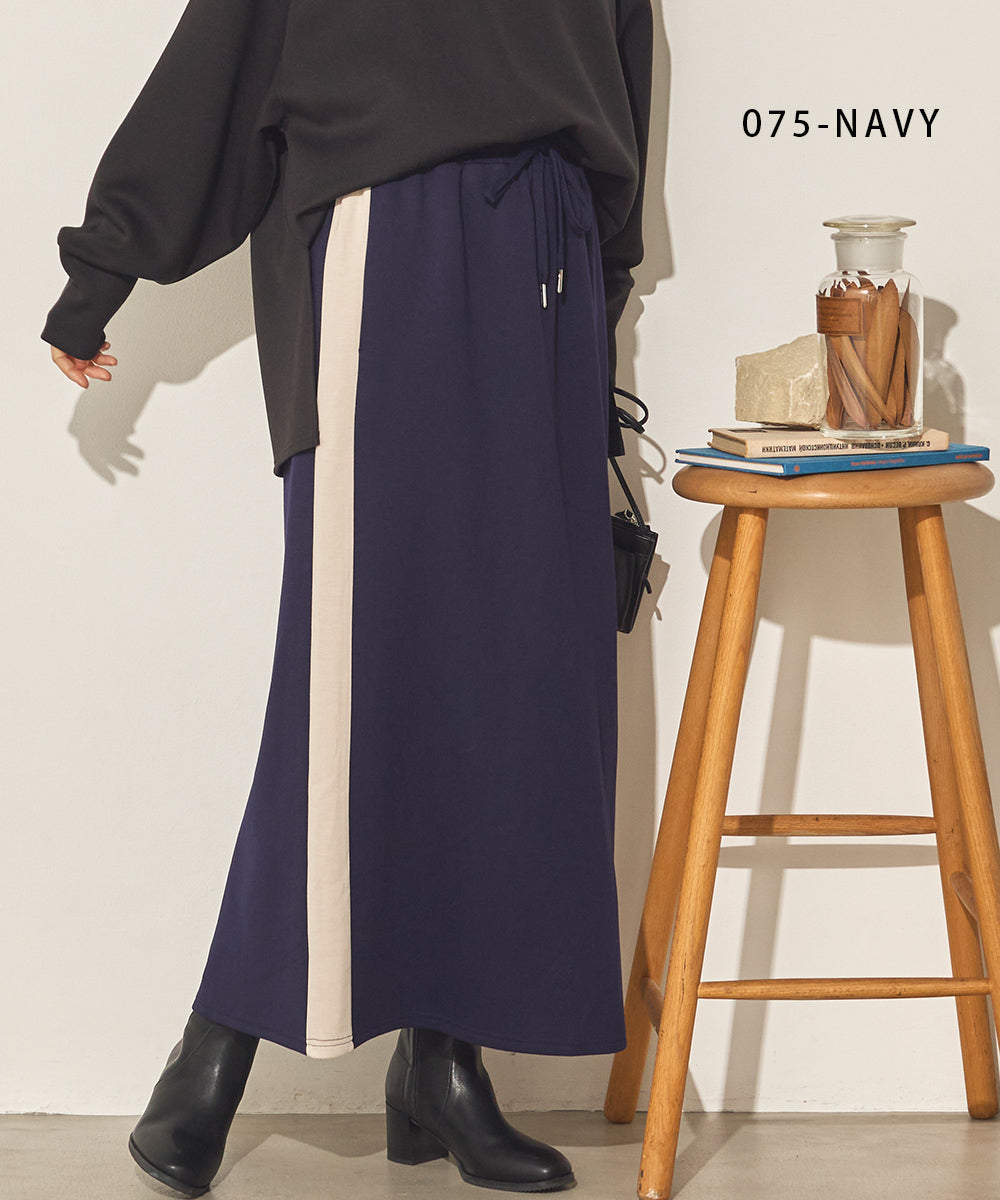 ダンボールニットサイドラインスカート[31231-2136]