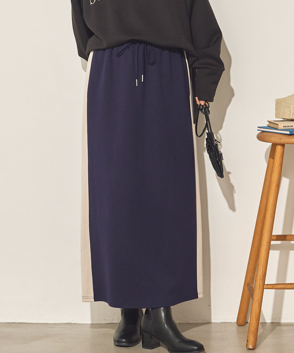 ダンボールニットサイドラインスカート[31231-2136]