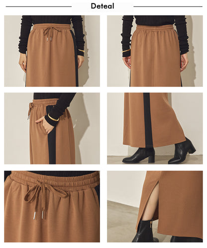 ダンボールニットサイドラインスカート[31231-2136]