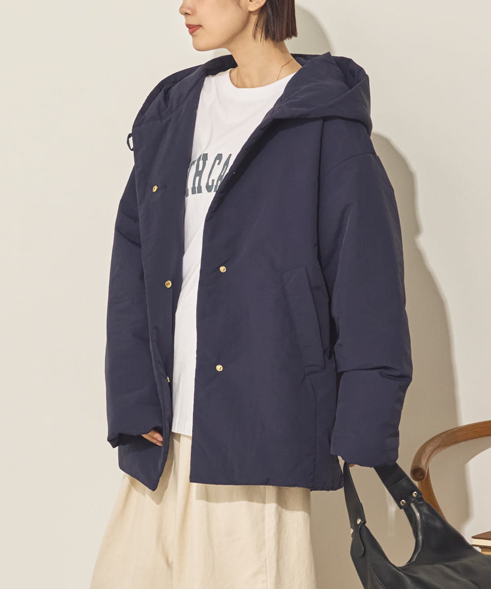 撥水加工フード付きブルゾン[41256-9136]