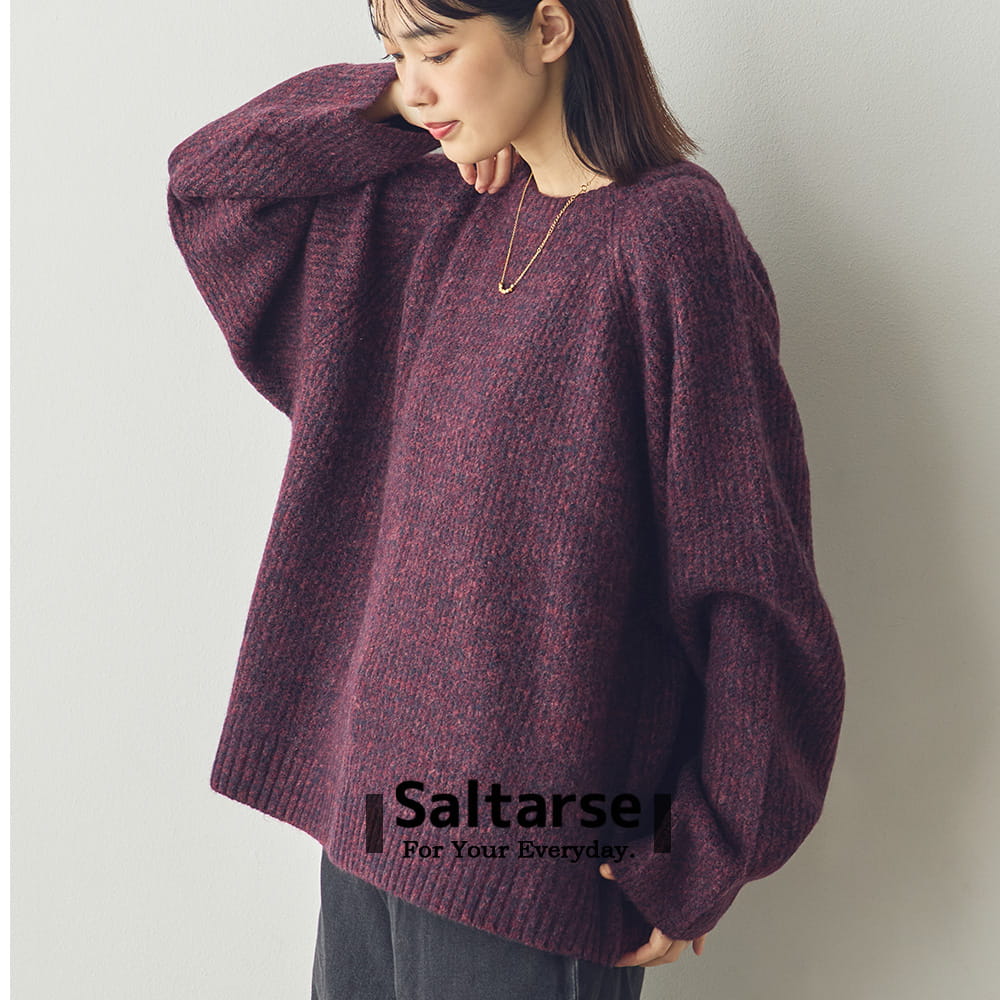 【Saltarse】ニュアンスカラーニットトップス[DB-25043]
