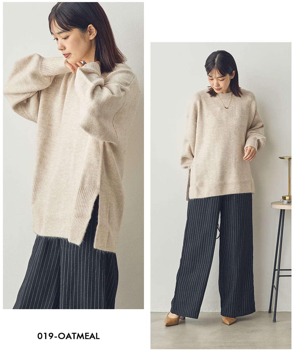 【Saltarse】ワイドシルエットパフスリーブニットトップス[DB-255099]
