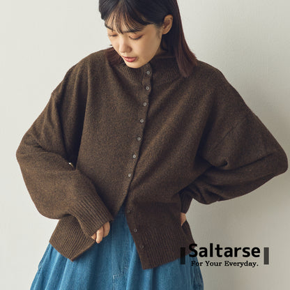 【Saltarse】ボタンデザイン2WAYネックカーディガン[DB-26205]