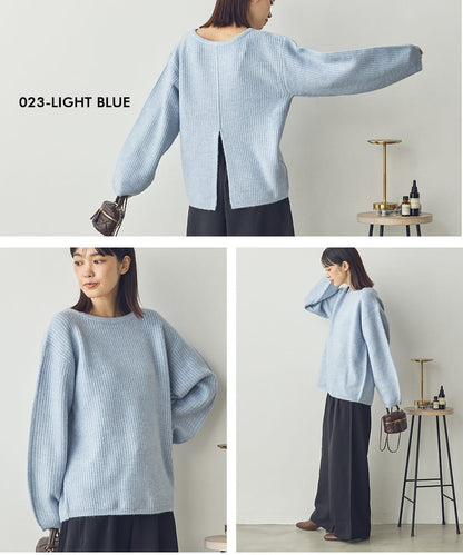 【Saltarse】ボートネック2wayニットトップス[DB-26210]