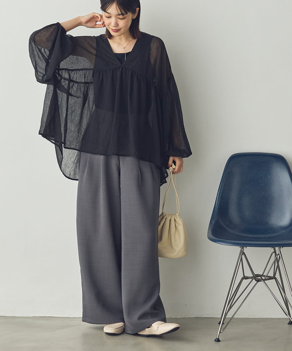 【Saltarse】シアーワッシャーブラウス[SH-0701]